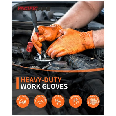 #ad Industrial Strength Nitrile Gloves Chemical Resistant $37.59
