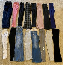 Girls Pants Leggings Jeans Lot Multicolor Solid Plaid Star Animal Patterns