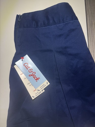 CAT & Jack *2 PACK* School Uniform Girls Navy Blue Pleated Skort Size 8- NWT - Picture 2 of 3