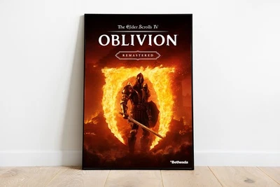 CELFINART Elder Scrolls 4 Oblivion Remastered Poster Print, Retro RPG Video Game Poster