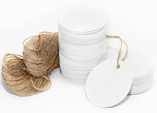 200pcs Kraft Gift Tags - Round Paper Tags