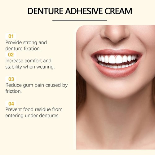 Denture Adhesive Cream Olive Oil Based Denture Adhesive NEW T5Y9 - Picture 12 of 12