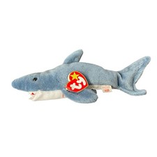 TY Beanie Baby - Crunch the Shark (10.5 inch) - MWMTs Stuffed Animal Toy