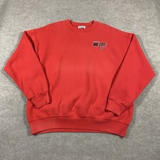 Vintage Ohio State Buckeyes Sweatshirt Men XL Lee Sport Red Crewneck Embroidered