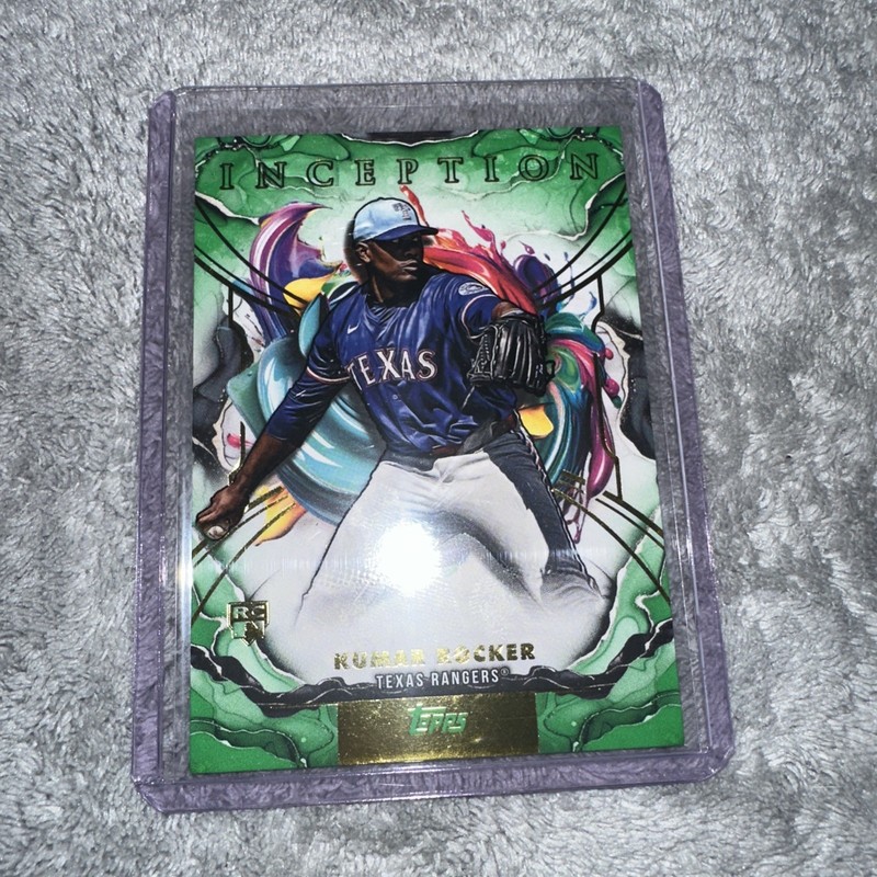 Kumar Rocker 2025 Topps Inception MLB RC Green Rookie #49 Rangers