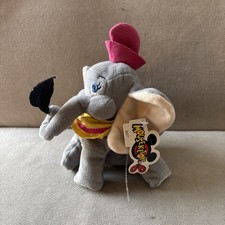 Disney Dumbo With Magic Feather Disney World Mouseketoys 6" Bean Bag Plush NWT