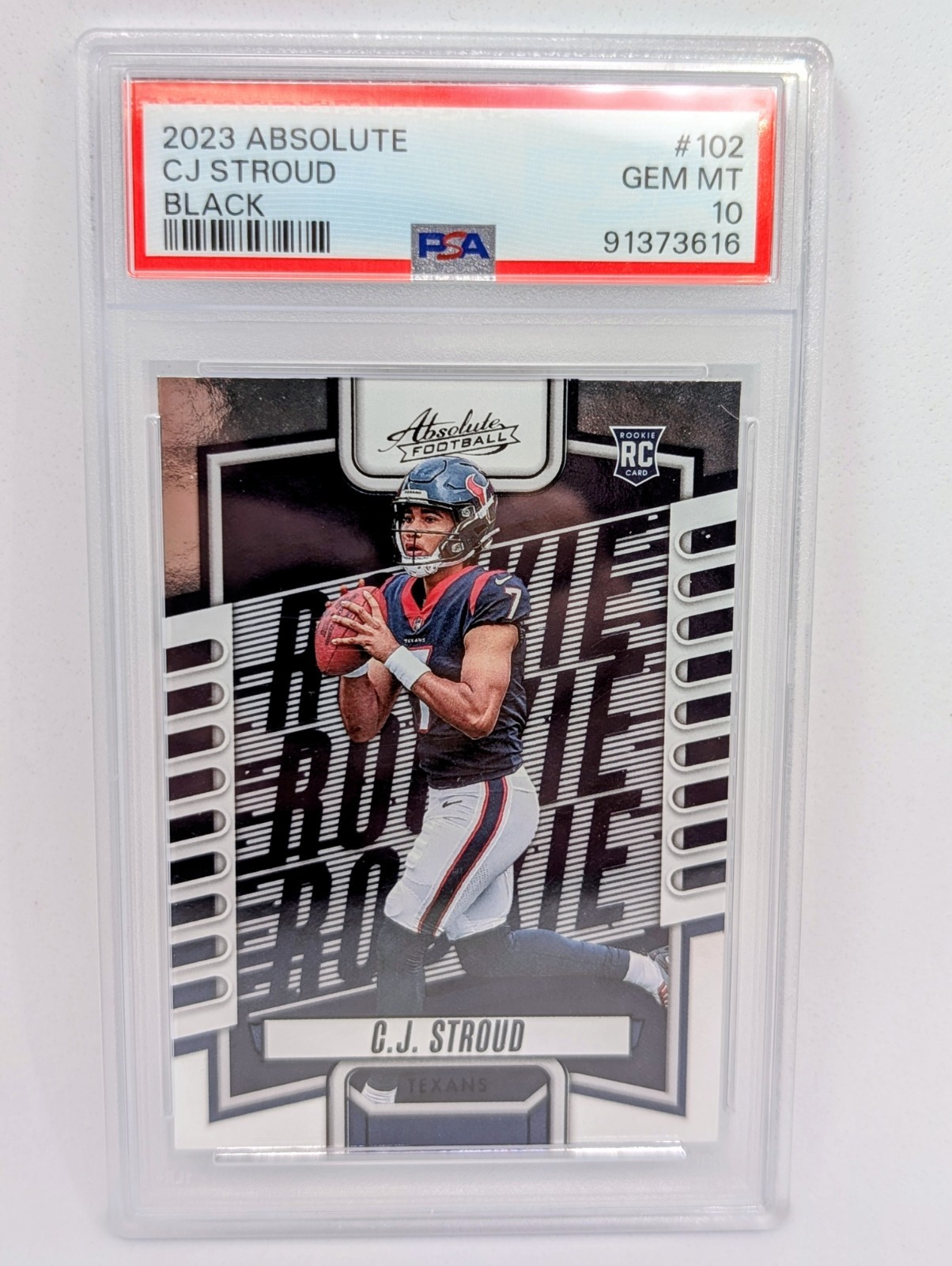 CJ STROUD 2023 Panini ABSOLUTE RC #102 [BASE]--PSA 10--GEM MINT--HOUSTON TEXANS
