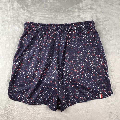 Rhoback Grit Gym Shorts Herren Large blau Splatter 7" Schrittlänge ungefüttert sportlich - Bild 8 von 9