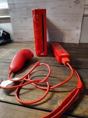 Nintendo Wii Super Mario 25th Anniversary Red Video Game Console TESTED/WORKING 