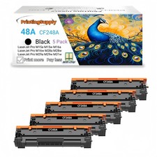 5PK 48A CF248A Toner Cartridge for HP LaserJet Pro M28a M28w M29a M29w MFP M31w