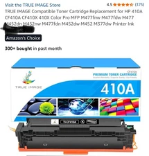 True Image Toner K Black 410A single