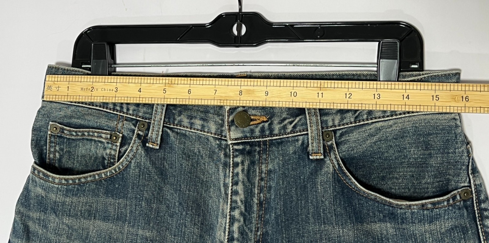 Rare Vtg Polo Jeans Co Ralph Lauren MADE IN JAPAN Baggy Denim Wide Leg W32 Y2K image 4