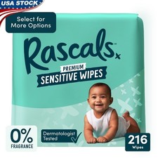 Hypoallergenic Baby Wipes Sensitive Skin Fragrance Free Aloe Extract 216 Count
