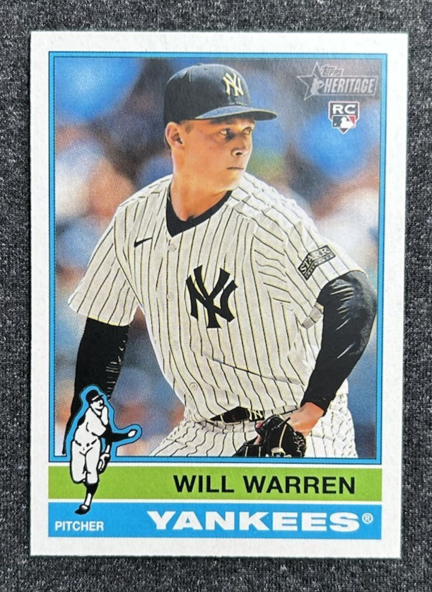 2025 Topps Heritage #281 Base RC Rookie Will Warren New York Yankees