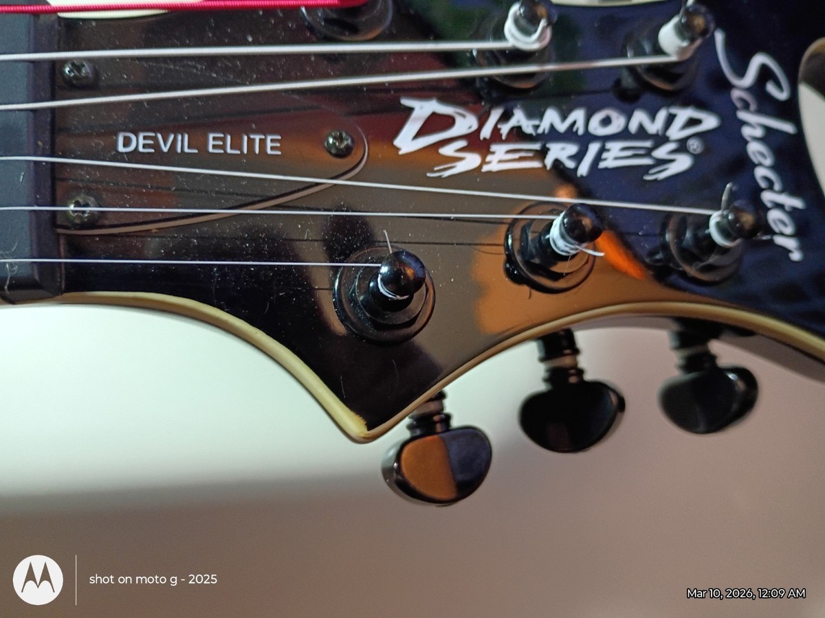 Schecter Devil Elite Diamond Series Electric Guitar 6 String Black