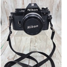 Nikon EM 35mm SLR film camera with Nikon Series E 50mm f/1.8 lens