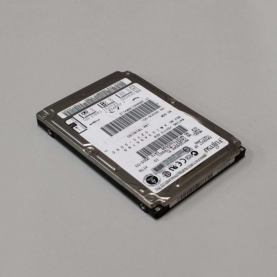Genuine Fujitsu Mobile 40GB 2.5" 5400 RPM HDD IDE ATA/100 8MB MHT2040AH - Image 4 of 4