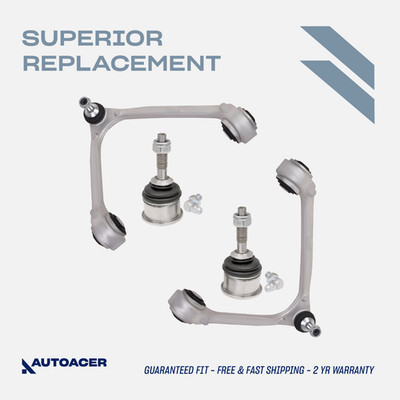 AUTOACER -4p Front Control Arms & Knuckle Arm Ball Joints 14mm For Jaguar S-Type