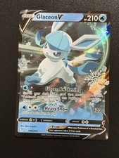 Glaceon V (Calendario Vacanze) 040/203 Rara Carta Pokémon Timbrata da Collezione