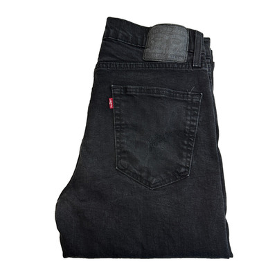 Levi's 514 Jeans Herren W32 L33 (Etikett 34/34) Schwarz Stretch Denim...