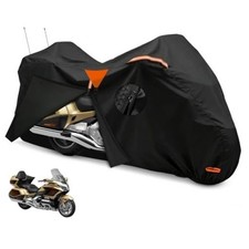 Motorcycle Cover Heavy Duty Waterproof with Side Top Box Fits Harley