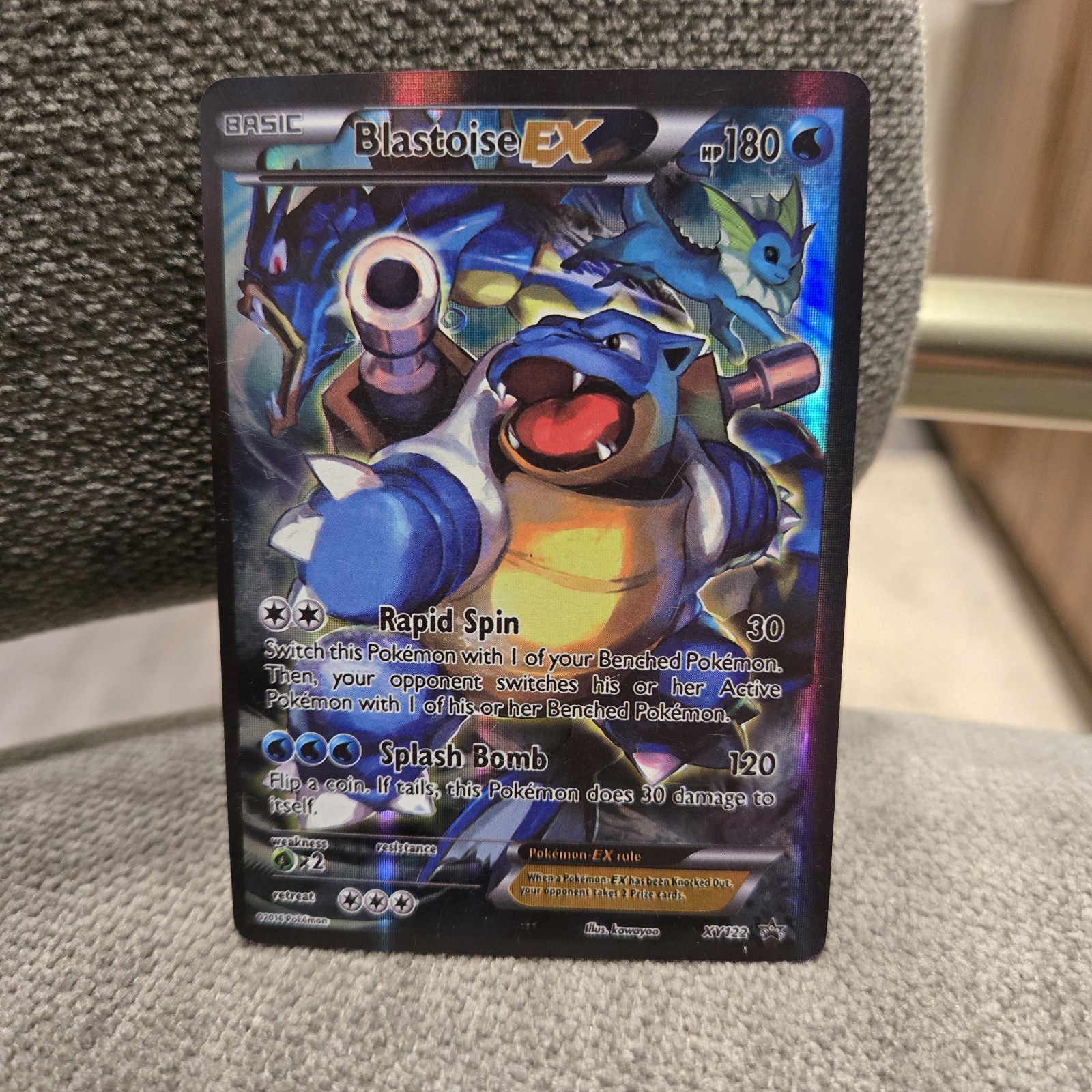Pokémon Blastoise EX Black Star Promo Holo Card XY122 XY Promo