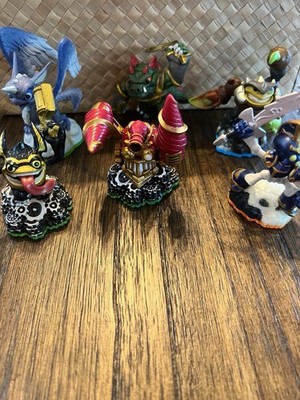 6 Skylanders Figures Spyro's trigger happy dino-rang whirlwind scorp drill serge