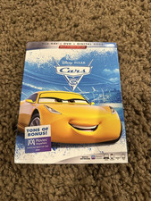 Cars 3 Blu-Ray  DVD  Digital, Multi Screen Edition, Bonus Extras Coverslip New