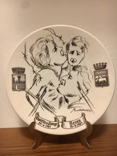 RARO Piatto Da Collezione Ceramica Piemontese Chiusa Pesio Ed.Limitata D24cm