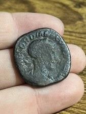 INTERESTING 200s AD Gordian Sestertius Roman Empire Ancient Old Coin