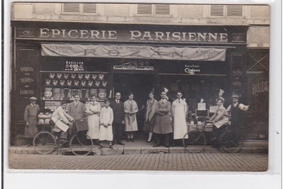 BOURGES: photo card of the Parisian grocery store ROZAN - very good condition