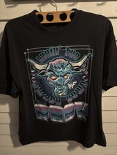 Vintage 1998 WWF The Rock Layin' Smack Down Jabroni Black Shirt XL WWE READ