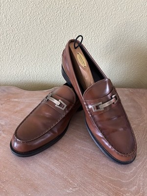 Tod s Bit Buckle Brown Leather Loafers US 11.5 UK 10.5