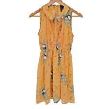 Fire Los Angeles Skull Floral Dress Fiary Goth Indie Alt Twee Indie Size S