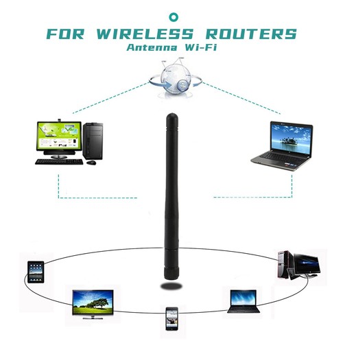 1 StüCk 2,4G / 5G / 5,8GHz 2dbi Omni WIFI Antenne mit RP SMA Stecker für WL1103 - Bild 6 von 9