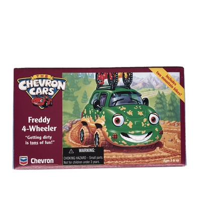 Chevron Cars ''Freddy 4-Wheeler'' With 2 Mountain Bikes 1996 Green New in Box NRFB
