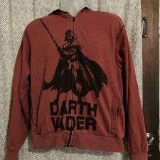 Star Wars Disney Store Darth Vader Red Hoodie Sweatshirt Unisex M