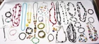 VINTAGE TO NOW GLASS COSTUME JEWELRY LOT - 45 PIECES! OVER 3 POUNDS!