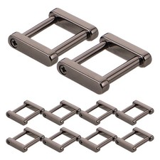 20 Pcs Zinc Alloy Buckles Rectangle Shape For Purse Strap Adjustment