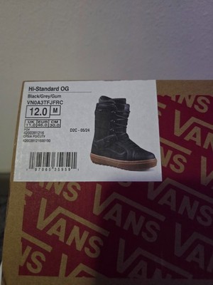 VANS Hi Standard OG - 24/25 Men's Snowboard Boots Size 12 - Black