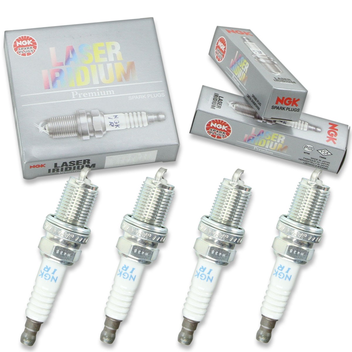 4pcs 04-08 Honda VTX1800N NGK Laser Iridium Spark Plugs 1795cc 109ci Kit Set hj