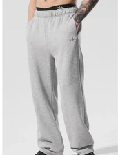 Alo Accolade Straight Leg Sweatpants Heather Gray Sz XS (NEW)