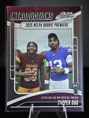 SMTR25 ダニエル ポップアップ 上海 購入特典トレカ A B 2枚セット 2025 Panini Absolute Introductions. DAPPER DUO. Lane, Felton RC | eBay
