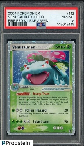 2004 Pokemon Ex Fire Red & Leaf Green #112 Venusaur Ex Holo PSA 8 NM-MT
