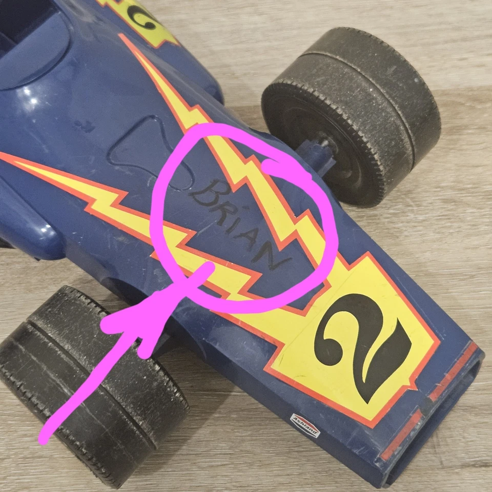 Estuche de transporte Topper Johnny Lightning AlOur 1970 para auto de carreras Redline piezas/reparación Foto 2 de 4