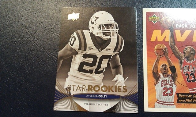 Jayron Hosley Hokies Star Rookies #182 NFL 2012 Upper Deck Oversize Sepia
