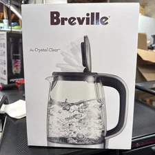 BREVILLE BKE595XL The Crystal Clear Electric Glass Kettle, New