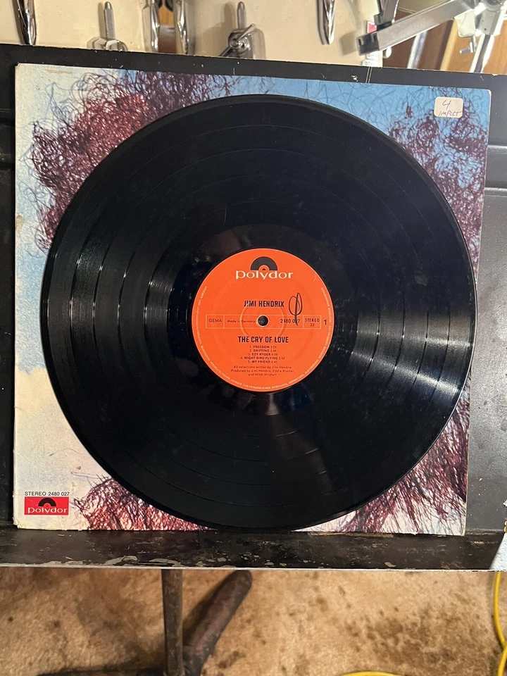 Jimi Hendrix The Cry of Love 1971 Polydor 2480 027 RARE German Import EX EK8 Foto 3 de 3