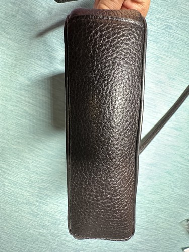 Coach Mini Kameratasche schwarz Kiesel Leder Umhängetasche #87734 - Bild 9 von 15