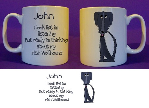 Greyhound Jack Russell Terrier Irish Wolfhound Personalised caricature - Picture 9 of 9